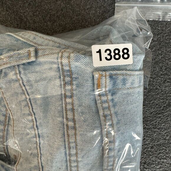 Vintage 1990s Levis 505 323x30 Measured 32in Acid Washed Light USA *Flaws* - Picture 9 of 14